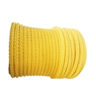 Marine Towing 12 Strand Yellow Poly Rope 72mm Diameter Top Load Bearing Ability
