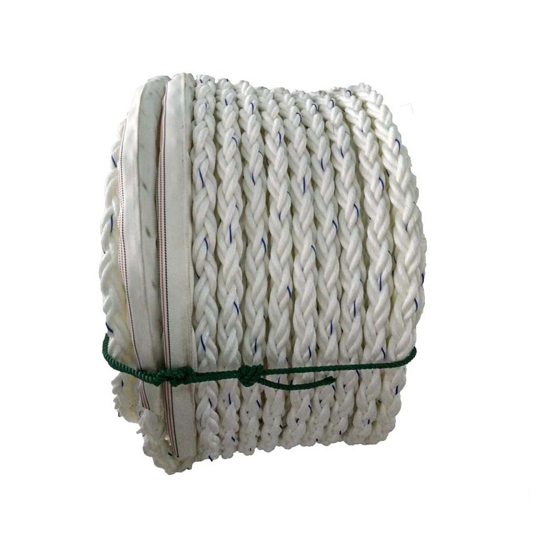 Eye Splice Polypropylene Monofilament Rope , Hollow Braided Poly Rope Dia 48mm X 220m Length