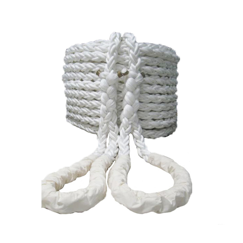 8 Strand Two Splice Eyes Mooring Line Rope PP Multifilament Hawser Wear Resistance
